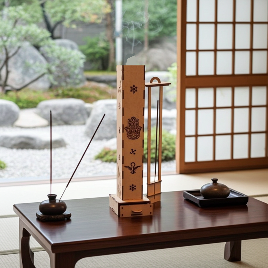 Porta Incenso (Incensario) com gaveta para cinzas