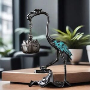 Incensário Pássaro Chinês Metal