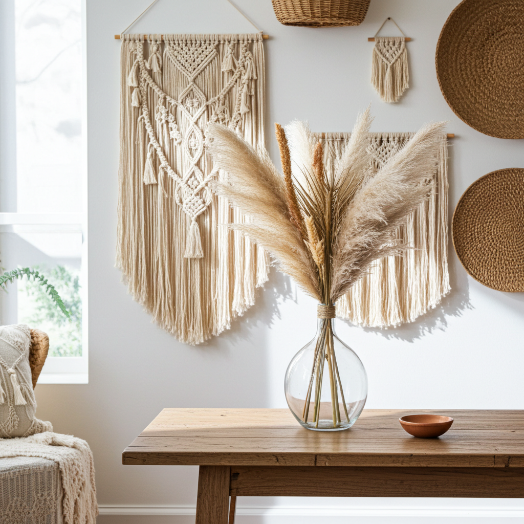 Arranjo Capim dos Pampas Elegância