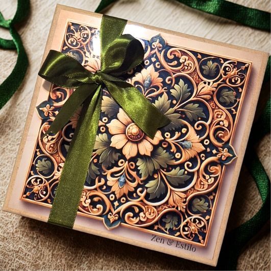 Caixa de Presente do Kit Pistache Elegânicia e Aromas Zen & Estilo