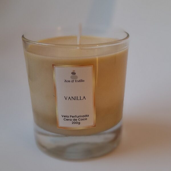 Vela Perfumada Vanilla 200g - Zen & Estilo