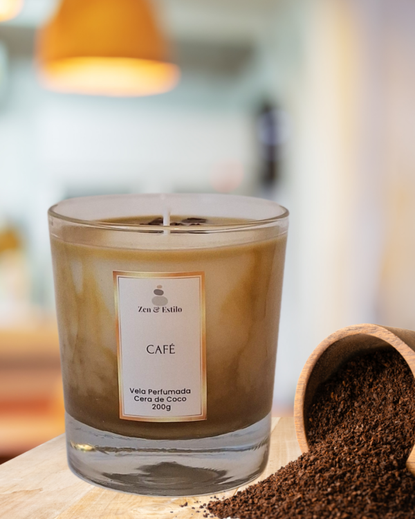 Vela Perfumada Café 200g - Zen & Estilo