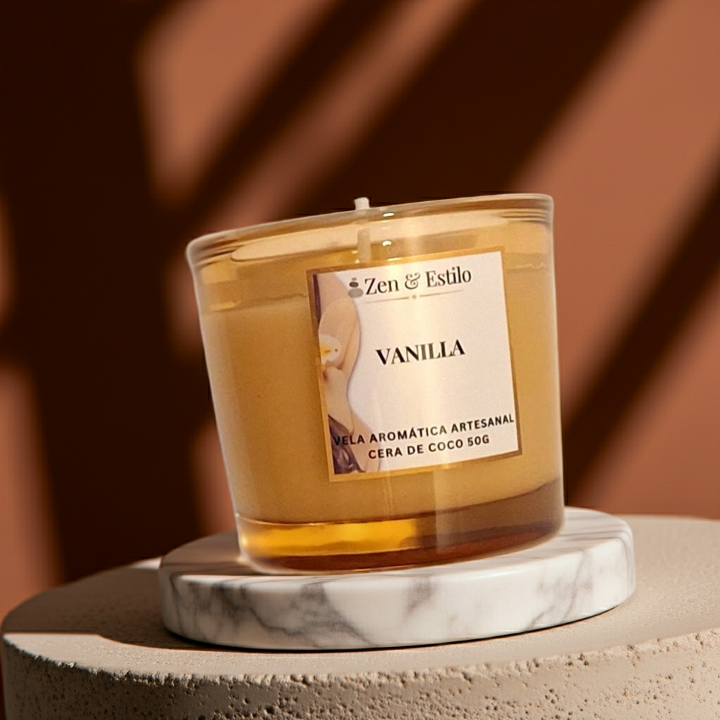 Vela Aromática Vanilla 50g - Imagem 2