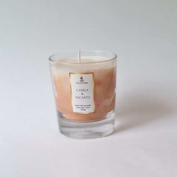 Vela Perfumada Canela & Encanto 200g - Zen & Estilo