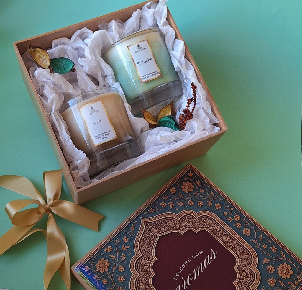 Kit Presente Sensorial Pistache & Café - Zen & Estilo
