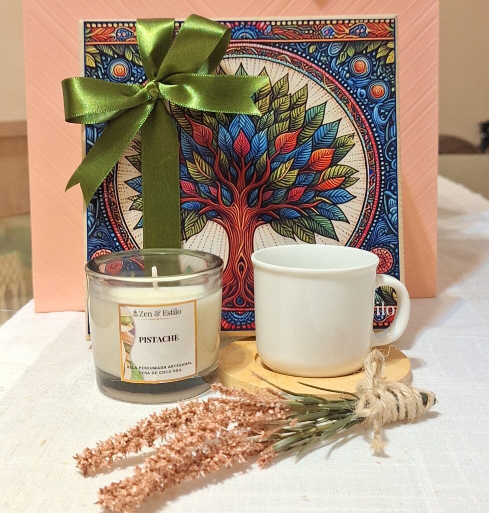 kit Raízes do Amor com Vela Perfumada Zen & Estilo
