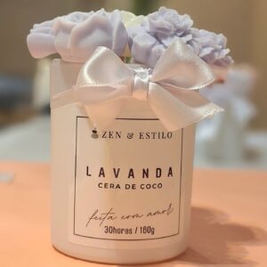 Buquê de Vela Perfumada Lavanda 160g