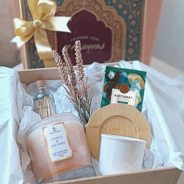 Kit Celebre com Aromas Presente com Vela Canela