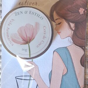 Mini Vela Aromática “Floresça” – 20g Zen & Estilo