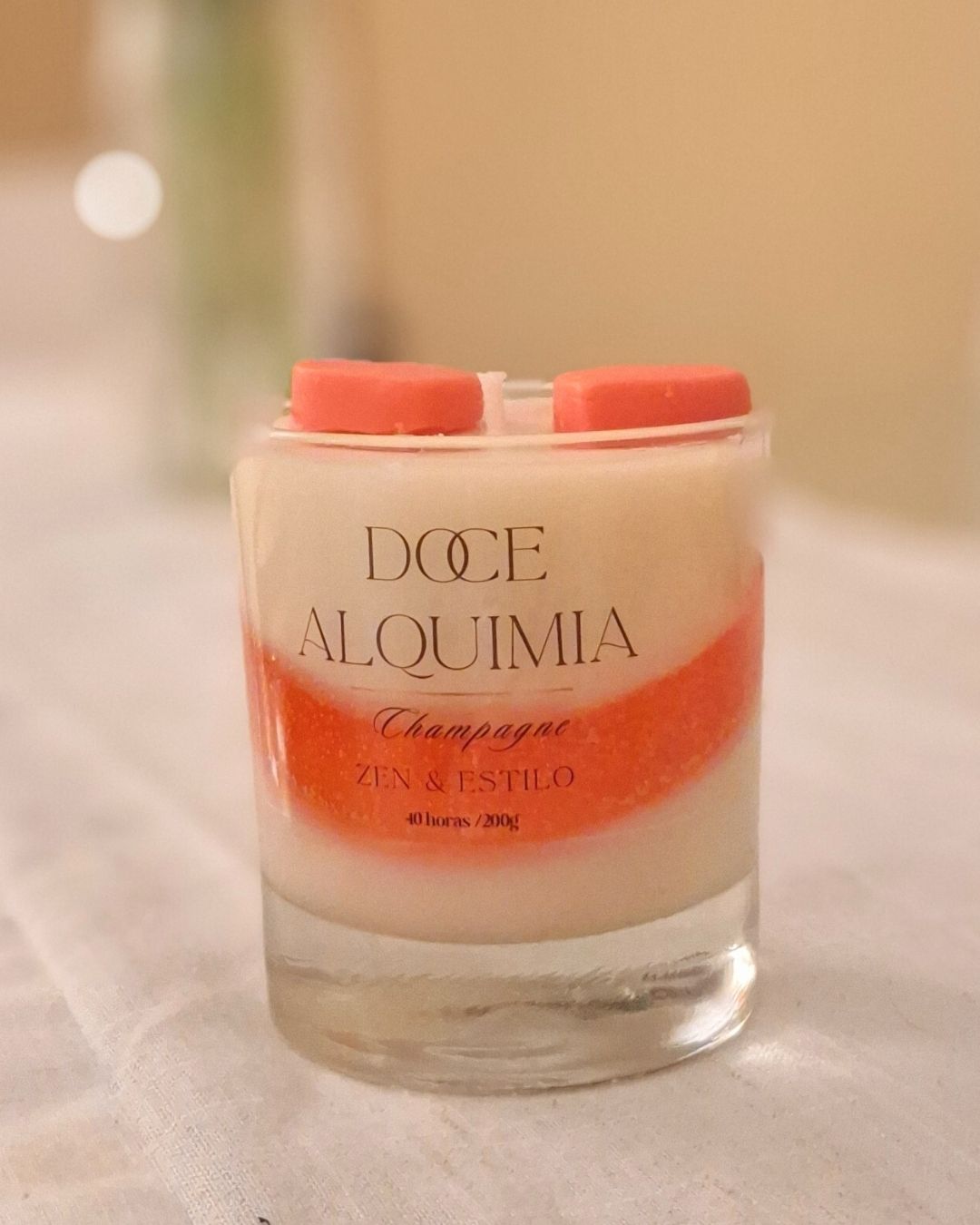 Vela Aromática Doce Alquimia 200g com Fragrância de Morango do Amor - Imagem 2