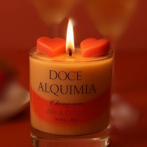 vela aromática Doce Alquimia do morango do amor