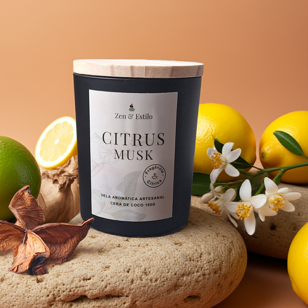 Vela Aromática Citrus Musk 160g