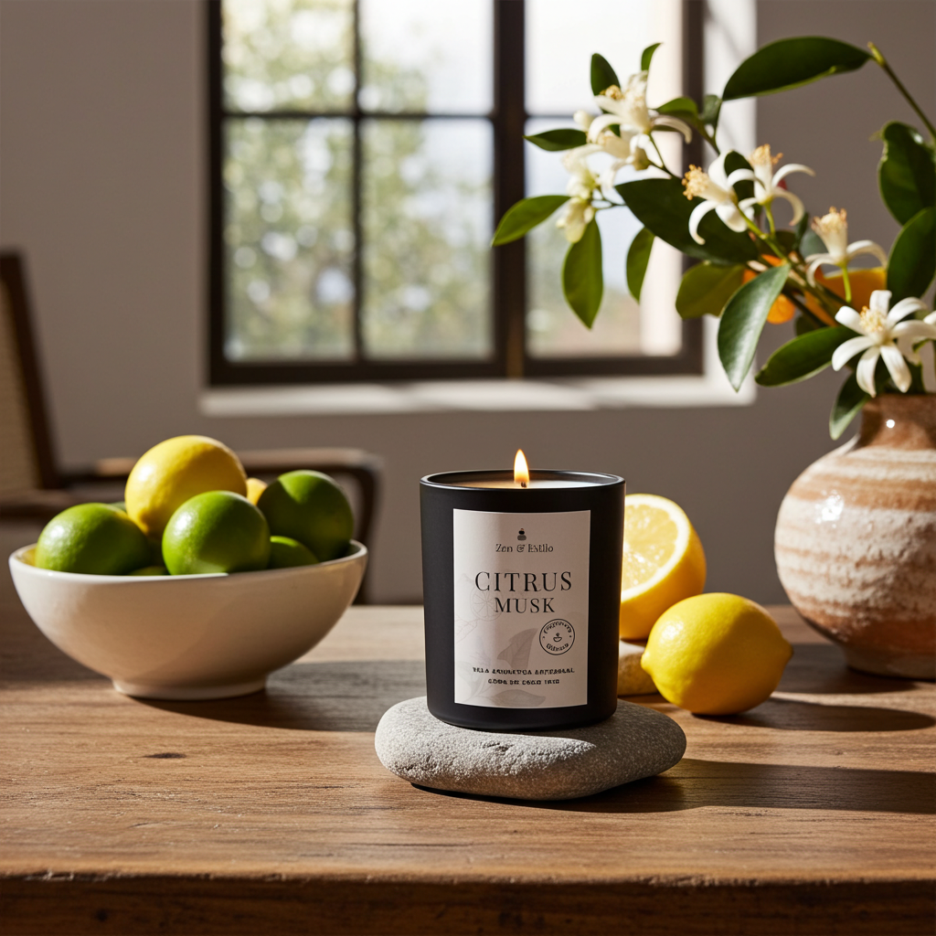 Vela Aromática Citrus Musk 160g - Imagem 2