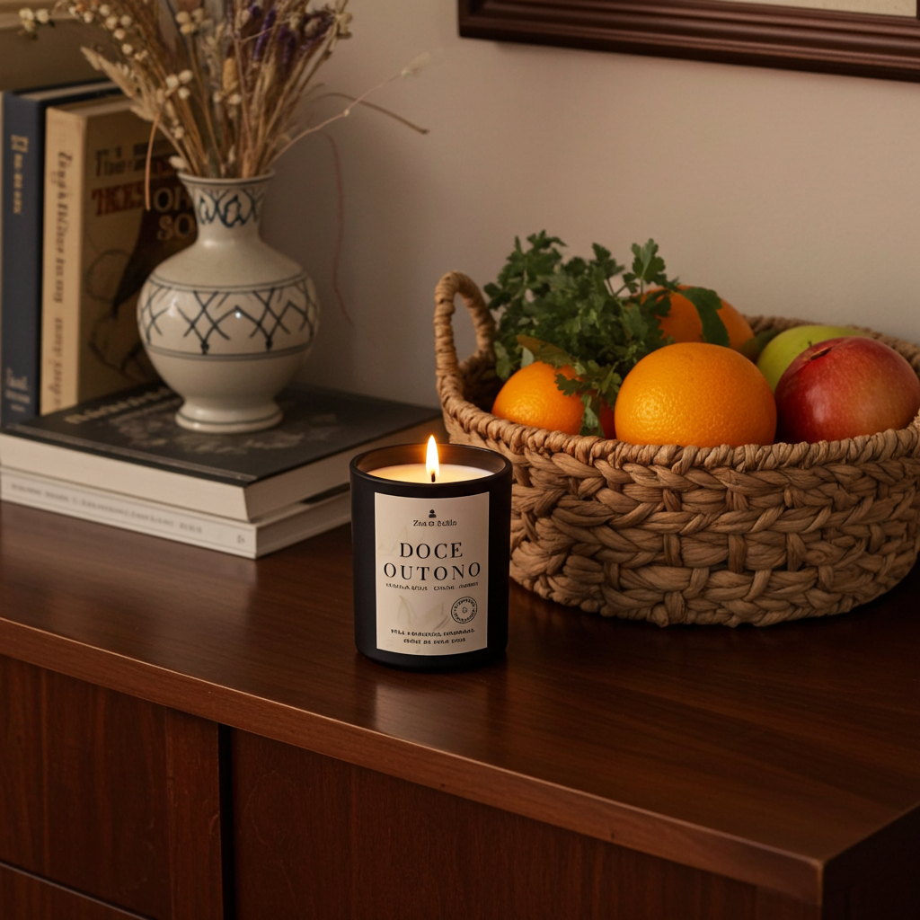 Vela Perfumada Doce Outono 160g – Zen & Estilo - Imagem 2