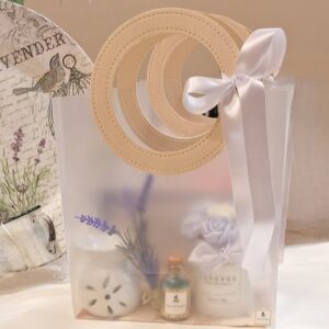 Kit Presente Buquê Vela Perfumada Lavanda