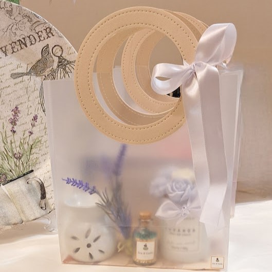 Kit Presente Buquê Vela Perfumada Lavanda