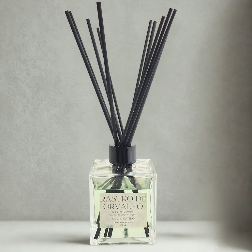 Difusor Rastro de Orvalho | Capim-Limão 250ml Zen & Estilo