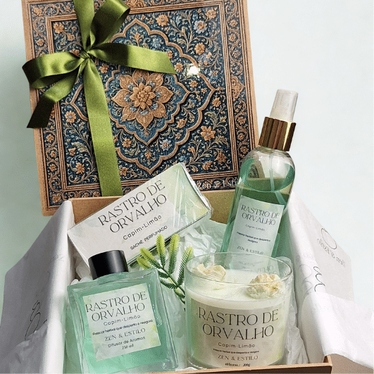 Kit Presente Rastro de Orvalho Premium | Capim-Limão Zen & Estilo