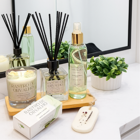 Kit Presente Rastro de Orvalho Premium | Capim-Limão Zen & Estilo