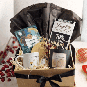 Cesta de Natal Chocolate e Conforto